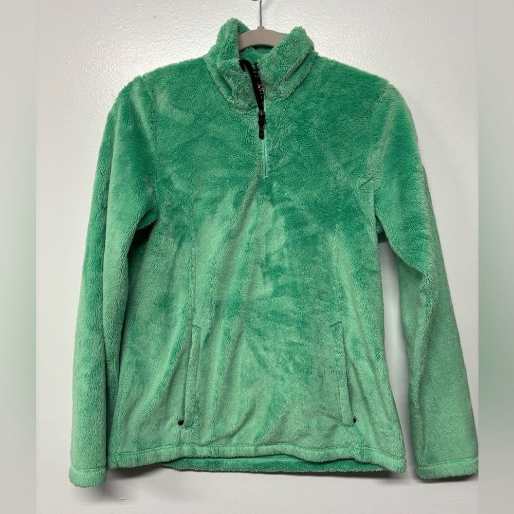 KLIM Green Fleece Pullover Half Zip Sweater Size Small
